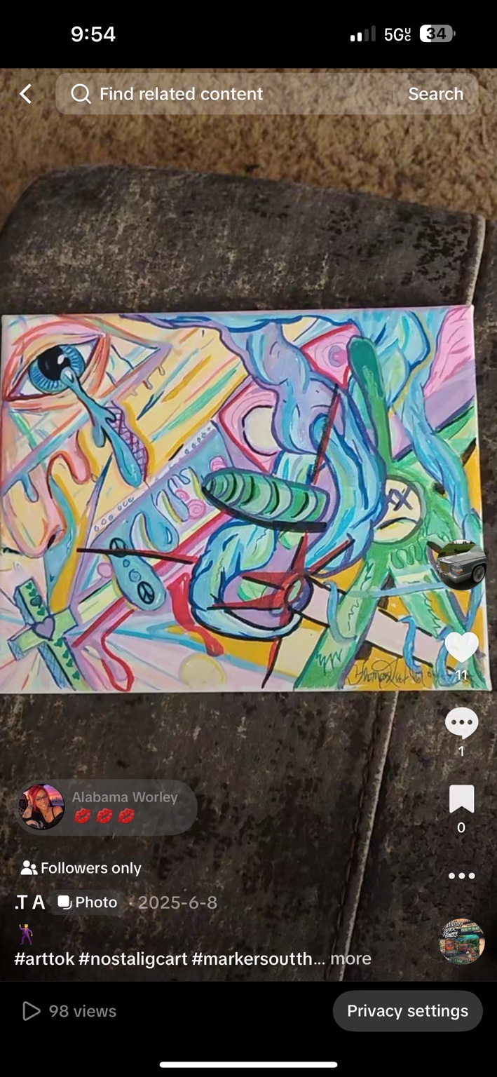 Eye and abstract composition